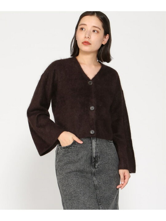 楽天市場】【SALE／37%OFF】(W)ブラッシュド カシミヤ フレアスリーブ 
