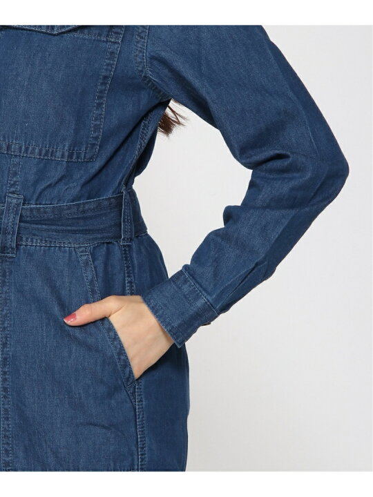 楽天市場】【SALE／75%OFF】(W)ワイドレッグ デニム ジャンプスーツ 