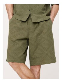 【SALE／75%OFF】(M)11インチ コットン ジャカード プルオンショートパンツ BANANA REPUBLIC バナナ・リパブリック パンツ その他のパンツ ブラック グリーン【RBA_E】[Rakuten Fashion]