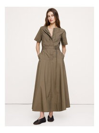 【SALE／44%OFF】(W)コットン ポプリン シャツドレス BANANA REPUBLIC バナナ・リパブリック ワンピース・ドレス ワンピース ネイビー カーキグリーン【RBA_E】【送料無料】[Rakuten Fashion]
