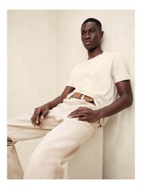 (M)Luxury-Touch Tシャツ BANANA REPUBLIC バナナ・リパブリック トップス カットソー・Tシャツ ベージュ【送料無料】[Rakuten Fashion]