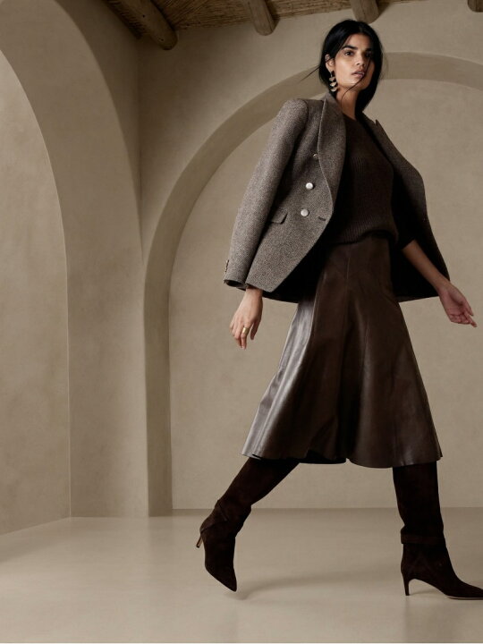 楽天市場】【SALE／54%OFF】(W)レザー ミディスカート BANANA REPUBLIC 