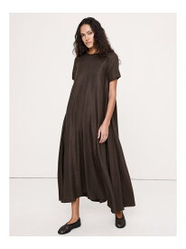 【SALE／20%OFF】(W)ビスコース リネン トラペーズ マキシ ドレス BANANA REPUBLIC バナナ・リパブリック ワンピース・ドレス ワンピース ブラウン【RBA_E】【送料無料】[Rakuten Fashion]