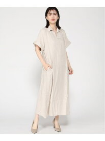 【SALE／21%OFF】(W)日本限定 リネンブレンド Aライン ワンピース BANANA REPUBLIC FACTORY STORE バナナ・リパブリック ファクトリーストアー ワンピース・ドレス ワンピース ネイビー ベージュ【RBA_E】【送料無料】[Rakuten Fashion]