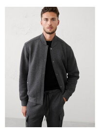 BANANA REPUBLIC FACTORY STORE SCUBA BOMBER BANANA REPUBLIC FACTORY STORE バナナ・リパブリック ファクトリーストアー ジャケット・アウター スタジャン・スカジャン グレー【送料無料】[Rakuten Fashion]