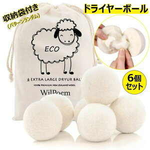 【オープン記念!1000円OFFクーポン】ドライヤーボール 6個セット 乾燥機ボール 収納袋付き 除湿ボール 洗濯乾燥ボール 衣類乾燥除湿 洗濯ボール 梅雨対策 猫おもちゃん 衣類乾燥用柔軟剤 繰