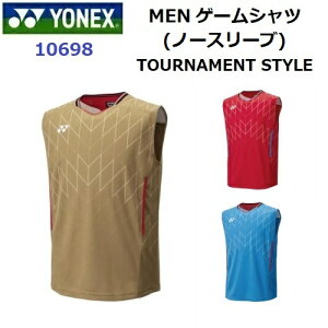 ヨネックス (10699) MEN ゲームシャツ ノースリーブ (M)