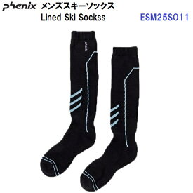 セール フェニックス (ESM25SO11) メンズ ラインデザイン スキーソックス (B)