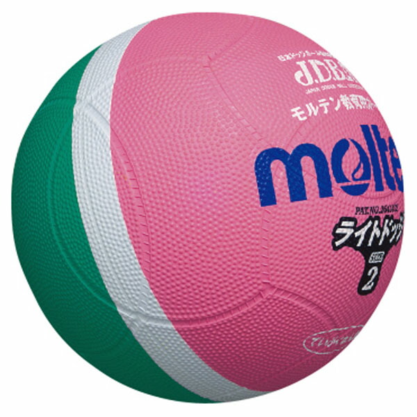 Molten モルテン Sld2mp ドッジボール 店舗 M ライトドッジボール 緑xピンク 2号球