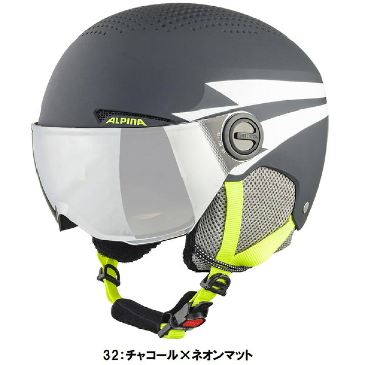 楽天市場】人気 24-25 アルピナ (A9229) スキー ヘルメット ジュニア 