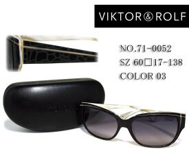 VIKTOR&ROLF ヴィクター&ロルフ サングラス 71-0052-03 スクエア系 ダークパープルハーフ