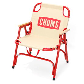 CHUMS チャムス バックウィズチェア ベージュ/レッド CH62-1753【アウトドア BBQ ベランダ 椅子 キャンプ メンズ レディース 3980円以上購入で送料無料】