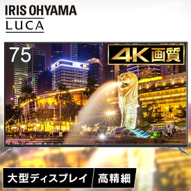 モニター 75インチ 大型 4K 液晶ディスプレイ ILD-B75UHDS-B ブラック送料無料 液晶ディスプレイ ディスプレイ 液晶 モニタ 液晶ディスプレイ ディスプレイ 大画面 アイリスオーヤマ【設置無料】 【HS】