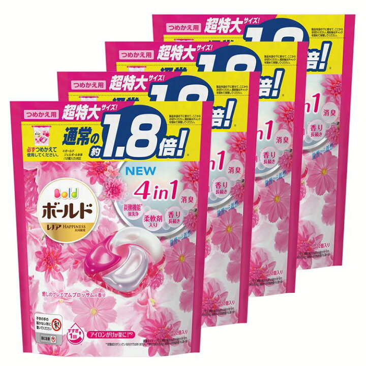 品質満点 まとめ P G ボールド ジェルボール4d 癒しのプレミアムブロッサムの香り つめかえ 超ウルトラジャンボサイズ 1パック 60個 Fucoa Cl