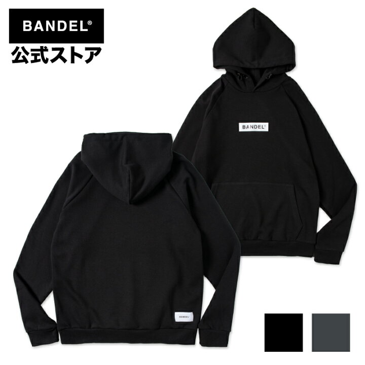 楽天市場】バンデル Box Logo Hoodie Charcoal Grey Black BANDEL 