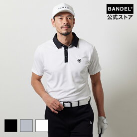 バンデル ゴルフ BICOLOR S/S POLO SHIRTS 全3色 MENS BANDEL ポロシャツ 長袖 シャツ ホワイト ブラック メンズ スポーツ 男性 バンデルゴルフ