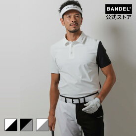 バンデル BASIC COMBINATION S/S POLO SHIRTS ポロシャツ Tシャツ 半袖 ゴルフ シャツ ホワイト ブラック バンデル メンズ スポーツ
