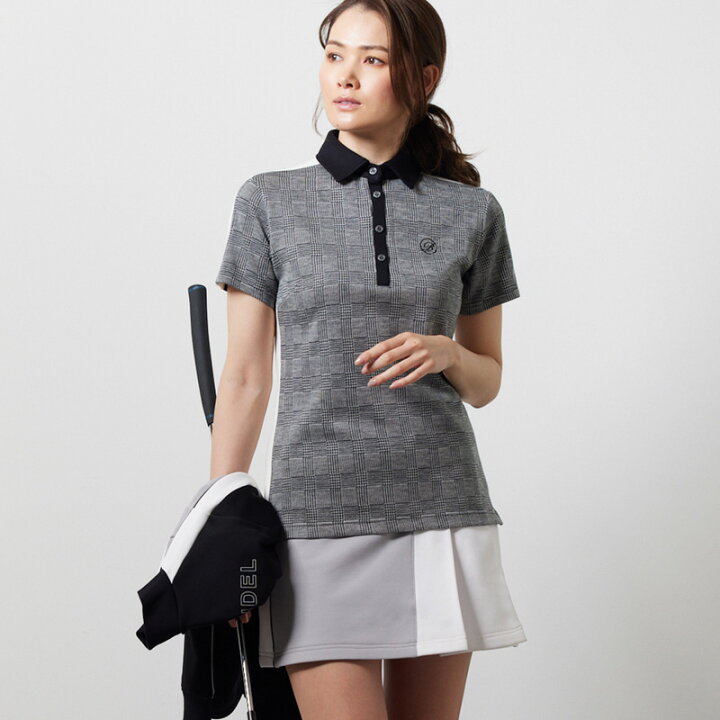 楽天市場】バンデル WOMENS GLEN CHECK BICOLOR S/S POLO SHIRTS  