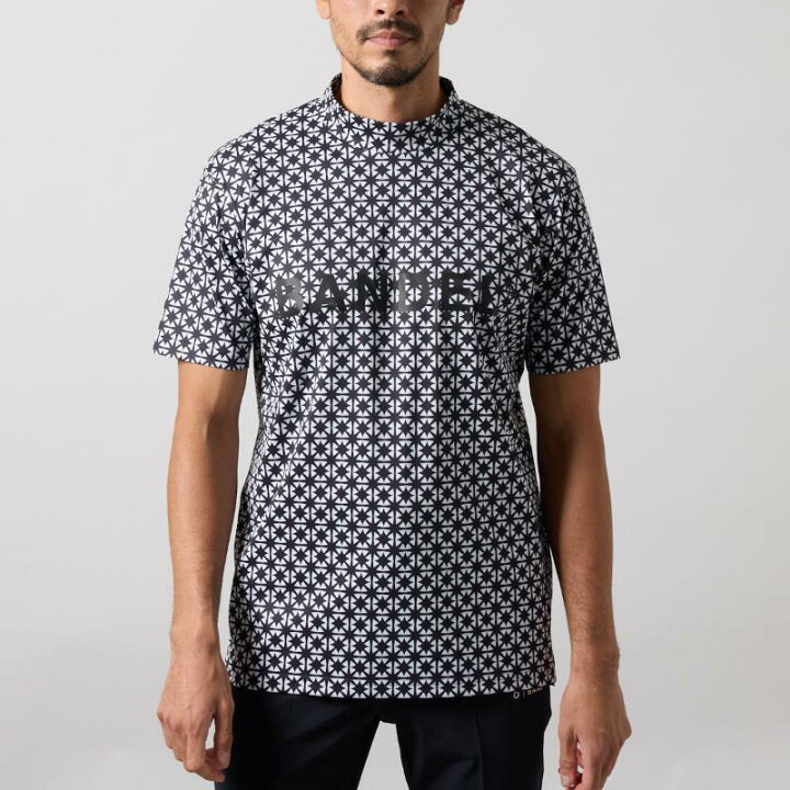 楽天市場】バンデル ゴルフ BICOLOR CREST ALLOVER S/S MOCK NECK
