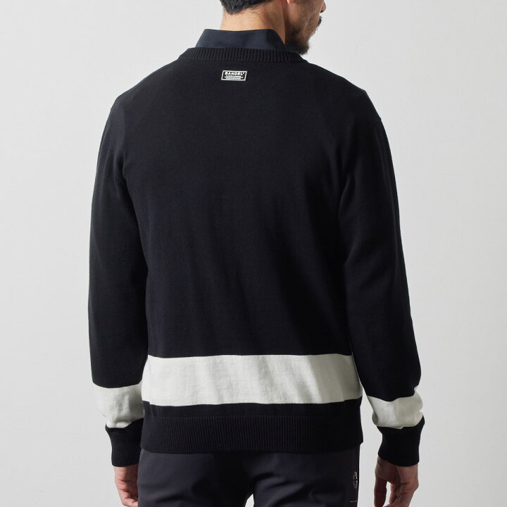 楽天市場】バンデル BICOLOR CREWNECK KNIT ブルゾン ゴルフ 上着 