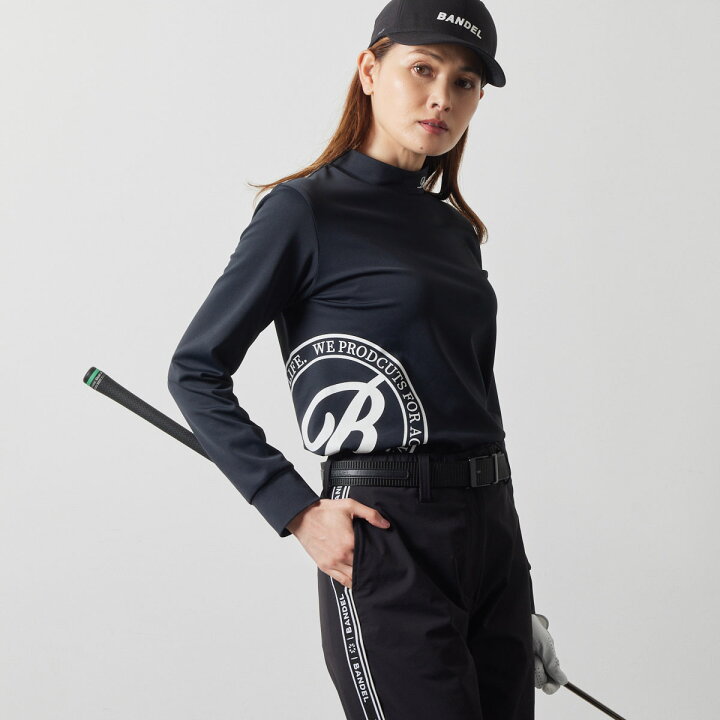 楽天市場】バンデル WOMENS SIDE LOGO L/S MOCK NECK SHIRTS モック 