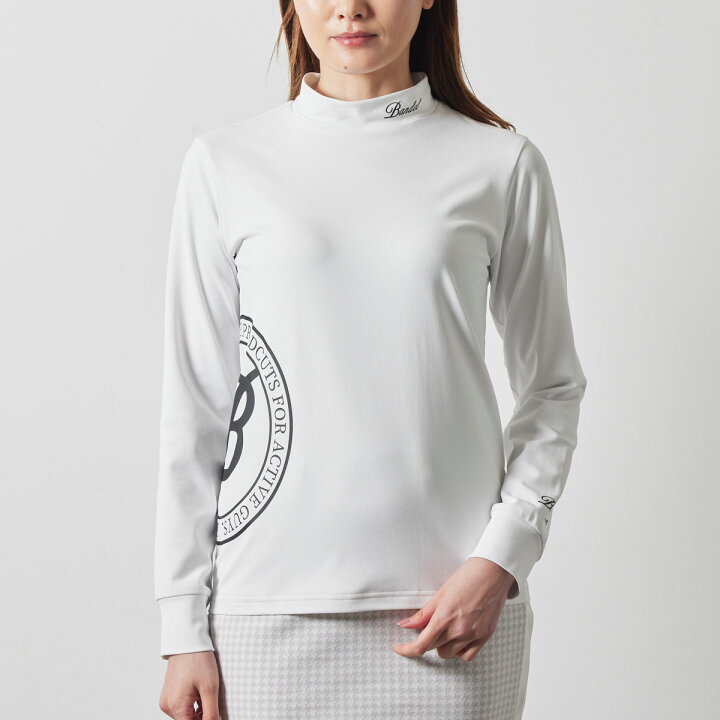 楽天市場】バンデル WOMENS SIDE LOGO L/S MOCK NECK SHIRTS モック 