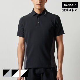バンデル SIDE PANEL SWITCH S/S POLO SHIRTS BANDEL 24SS ポロシャツ 半袖 ゴルフ シャツ ホワイト ブラック メンズ スポーツ 男性 バンデルゴルフ