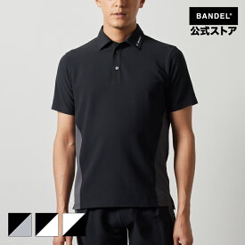 【4月下旬発売予約】バンデル SIDE PANEL SWITCH S/S POLO SHIRTS BANDEL 24SS ポロシャツ 長袖 ゴルフ シャツ ホワイト ブラック メンズ スポーツ 男性 バンデルゴルフ