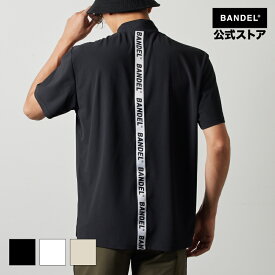 バンデル ゴルフ STRAIGHT LOGO S/S MOCK NECK SHIRTS BANDEL 24SS ポロシャツ 長袖 シャツ ホワイト ブラック メンズ スポーツ 男性 バンデルゴルフ