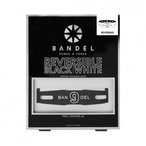 ブレスレット ナンバーブレスレット リバーシブルNo.9 BlackxWhite（ブラック×ホワイト 黒×白）　BANDEL　バンデル 　メンズ　レディース　ペア　スポーツ　シリコンゴム