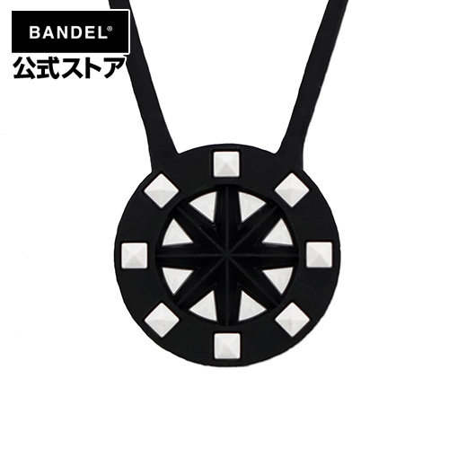 Studs Necklace Black×White ネックレス　ブラック×ホワイト（BlackxWhite 黒×白 スタッズ）　BANDEL　バンデル 　メンズ　レディース　ペア　スポーツ　シリコンゴム