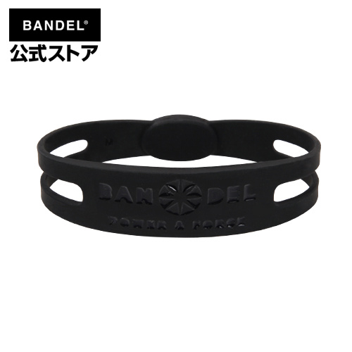 ブレスレット bracelet (バンデルブレスレット) メタリック metallic バンデル ブラック×ブラック（BlackxBlack 黒×黒）BANDEL メンズ レディース ペア スポーツ シリコンゴム
