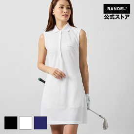 バンデル WOMENS DRYWAFFLE STRECH ONEPIECE BANDEL 25SS ワンピース ホワイト ブラック スポーツ バンデルゴルフ