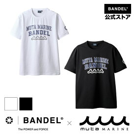 BANDEL x muta MARINE Collage Logo S/S Strech Tee バンデルゴルフ バンデル ムータ bandel ポロシャツ 半袖 ゴルフ シャツ メンズ スポーツ 男性 女性 レディース