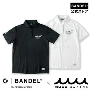 BANDEL×muta Limited S/S POLO Black White of [^ |Vc  St Vc zCg ubN Y X|[c j ofSt bandel