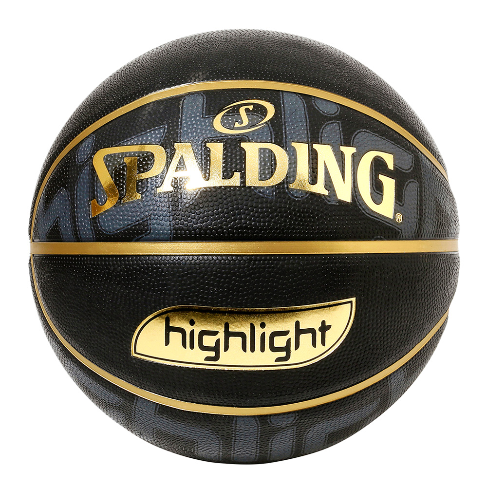 バスケットボール SPALDING ラバーボール ゴールドハイライト 7号 外用