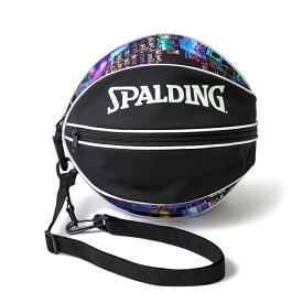 バスケットボールバッグ1球入れ SPADLING製 BALLBAG デジタルノイズ ブラック スポルディング