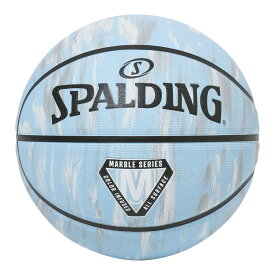 バスケットボール SPALDING ラバーボール マーブル カロライナ ブルー 7号 外用