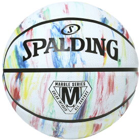 バスケットボール SPALDING ラバーボール マーブル レインボー 5号 外用