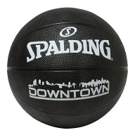 バスケットボール SPALDING ラバーボール ダウンタウン ブラック 7号 外用