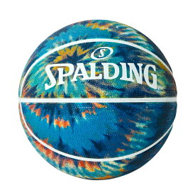 バスケットボール SPALDING ラバーボール スパイラルダイ ターコイズ 5号 外用