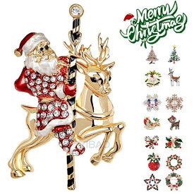 クリスマスブローチ ブローチ クリスマス おしゃれ かわいい クリスマスパーティー グッズ クリスマスツリー プレゼント