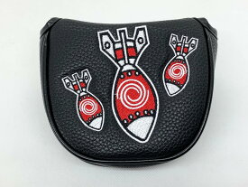 レア　新品 高級感　オデッセイ ODYSSEY ロケット刺繍　パターカバー ヘッドカバー