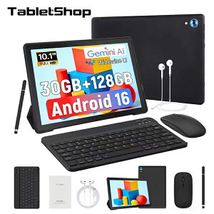 ��2500�~OFF+2P���y����8�_�Z�b�g�z�^�u���b�g Android16 10.1�C���` ���� ��e�� wi-fi���f�� 128GB Widevine L1 YouTube HD 6000mAh ��e�ʃo�b�e���[ �t�����g �J���� ��F�� 30GB �u���b�N 128GB Bluetooth���� 