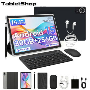 ��TABLETSHOP���y����8�_�Z�b�g�z Android 16 �^�u���b�g 14�C���` FHD+ 1920*1200 ���� 30GB+256GB+1TB�g�� 10000mAh �}���[�d wi-fi6���f�� PC���[�h Widevine L1 ��F�� 5MP+8MP �X�s�[�J�[���� �������e ��ʕ���