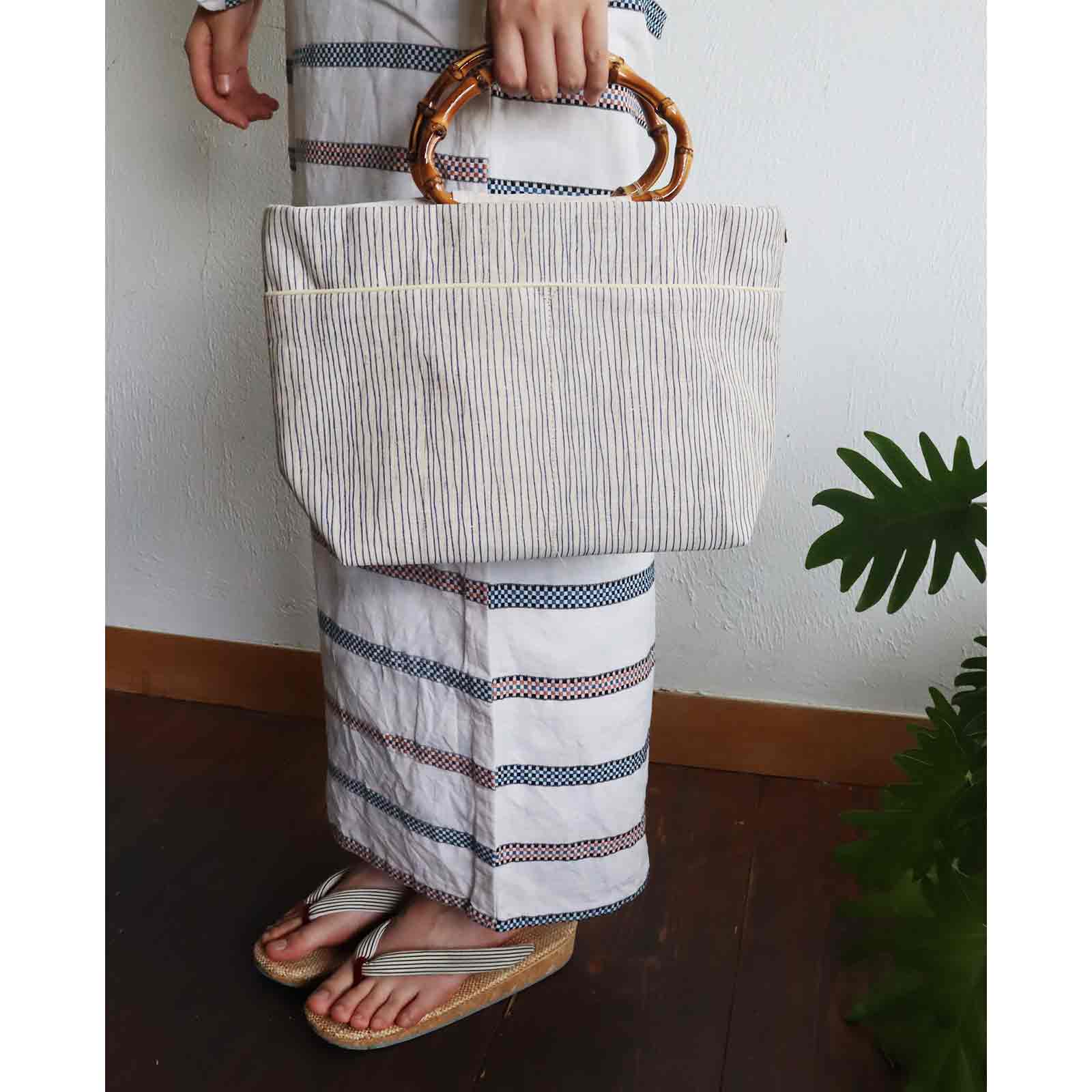 【楽天市場】縞の竹手バッグ 日本製 ハンドバッグ 和装 着物 浴衣
