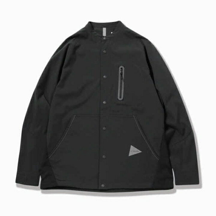 楽天市場】and wander アンドワンダーtech long sleeve band collar 