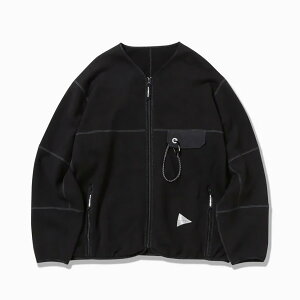 and wander sweat cardigan �X�E�F�b�g�J�[�f�B�K�� BLACK