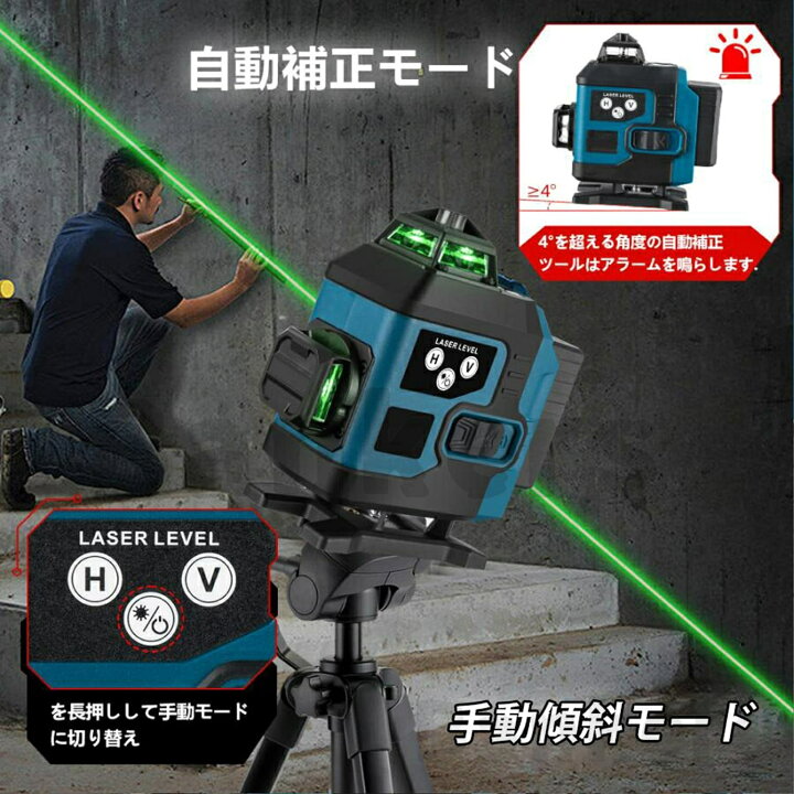 楽天市場】【翌日発送】【楽天1位12冠達成】 レーザー墨出し器 