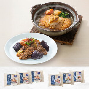 大戸屋 惣菜2種セット(チキンかあさん煮・茄子と豚肉のコク旨 味噌炒め) 2種×各3袋